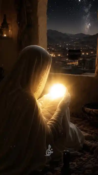 شاهکار آفرینش روی دست آمنه